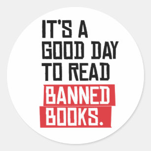 Adesivo É um bom dia para ler livros proibidos
