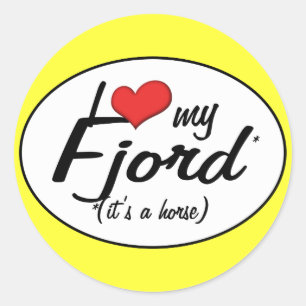 Adesivo É um cavalo! Eu amo meu fiorde