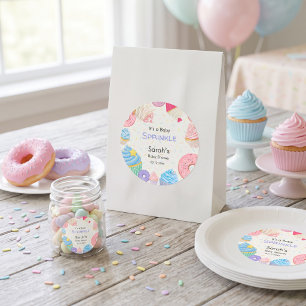 Adesivo É um Chá de Bebê Casual Baby Sprinkle
