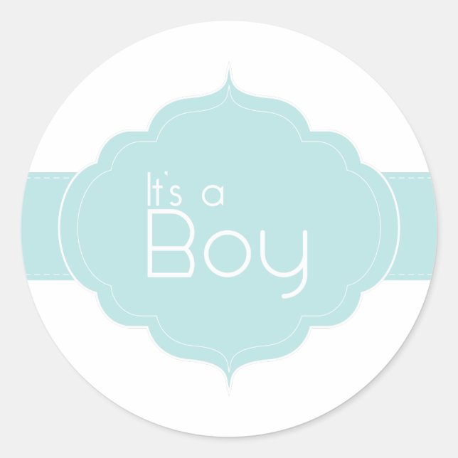Adesivo É um Cupcake de Menino Topper/Sticker (Frente)