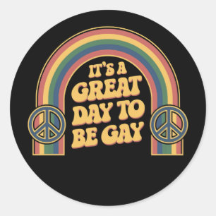 Adesivo É um dia Excelente para ser Gay LGBTQ Pride Mês
