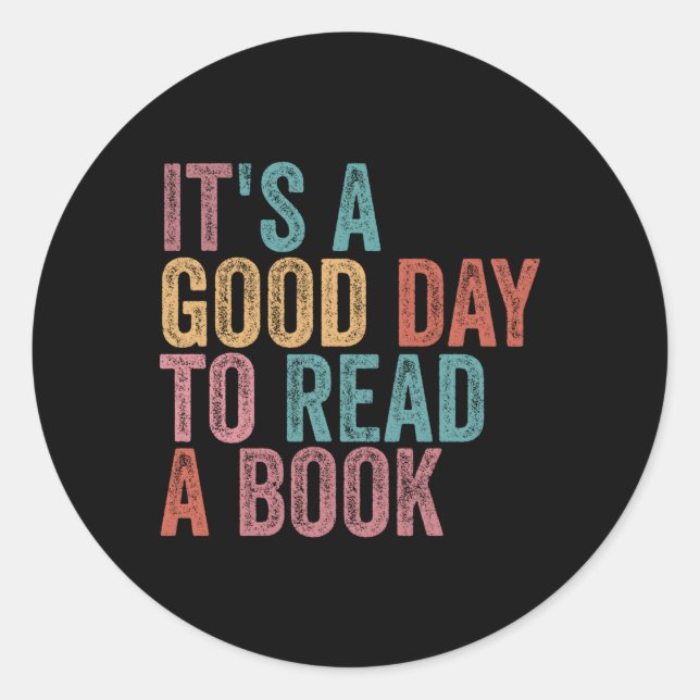 Adesivo É Um Dia Para Ler Um Livro (Frente)