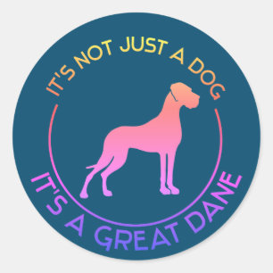 Adesivo é um Dogue Alemão