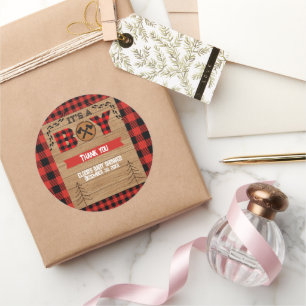 Adesivo É um garoto, Xadrez Rustic Wood