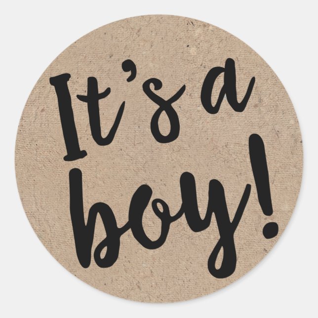 Adesivo É um guião de tendências no estilo Kraft (Frente)