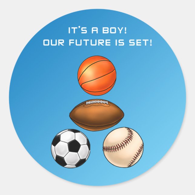 Adesivo É Um Menino (Frente)