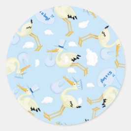 Adesivo É um menino Baby Sticker com Storks