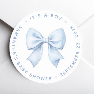 Adesivo É um Menino Chuveirinho Azul Baby Shower