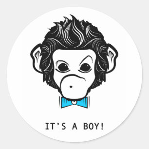 Adesivo é um menino! macaco do senhor