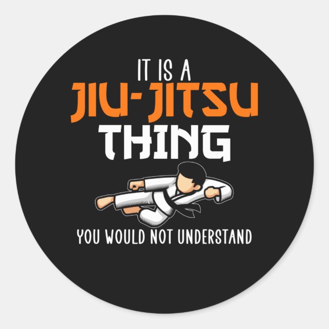 Adesivo é um pensamento jiu-jitsu (Frente)