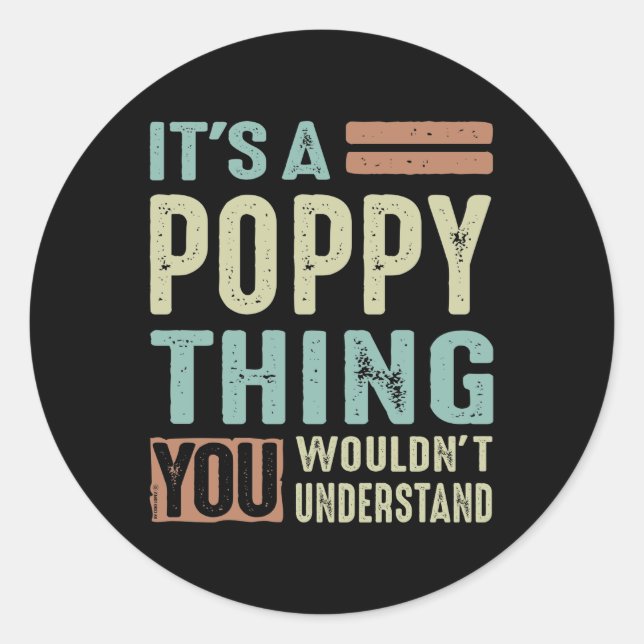 Adesivo É uma Coisa da Poppy (Frente)
