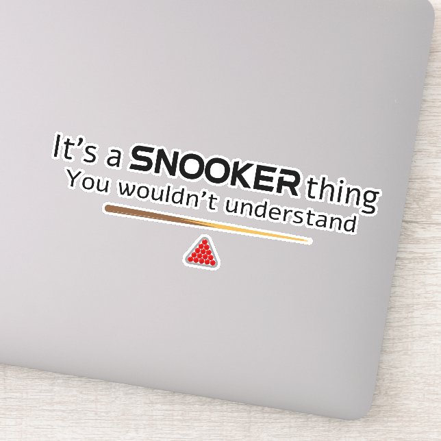 Adesivo É Uma Coisa de Snooker Que Você Não Entenderia Div (Detalhe)