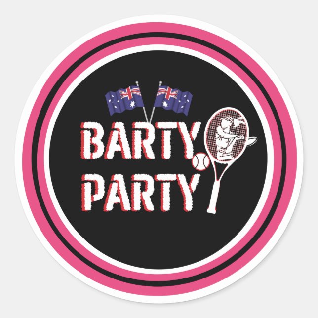 Adesivo É uma festa do Barty (Frente)