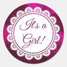 É uma Garota Magenta Stickers