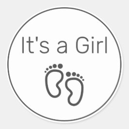 Adesivo É uma garota moderna e minimalista negra branca