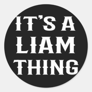 Adesivo É uma ideia do nome do bebê do Liam Thing