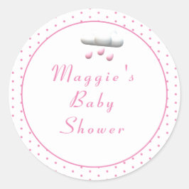 Adesivo É uma moça cor-de-rosa