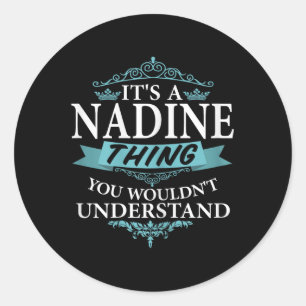 Adesivo É Uma Nadine Não Entenderia V4