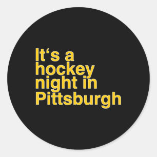 Adesivo É Uma Noite De Hóquei Em Pittsburgh