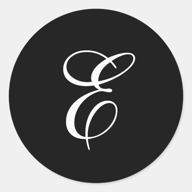 Adesivo E Vinhetas de monograma (Frente)