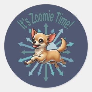 Adesivo É Zoomie Time Chihuahua
