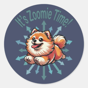 Adesivo É Zoomie Time Pomeranian