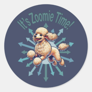 Adesivo É Zoomie Time Poodle