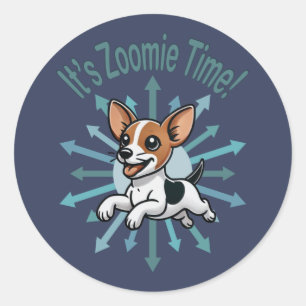 Adesivo É Zoomie Time Rat Terrier