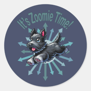Adesivo É Zoomie Time Scottish Terrier