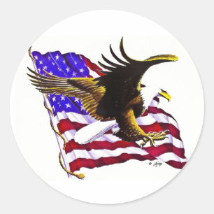 Adesivo Eagle & bandeira