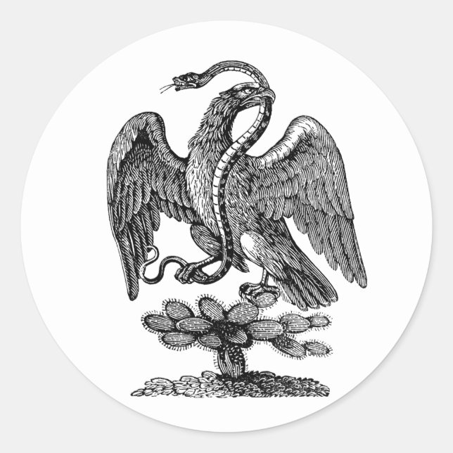 Adesivo Eagle Cobra Cactus Americana Arte Patriótica (Frente)