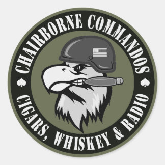 Adesivo Eagle de fumo redondo