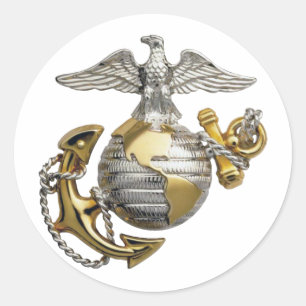 Adesivo Eagle Globe Anchor