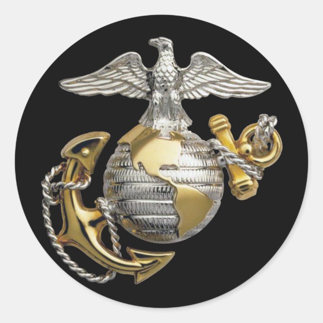 Adesivo Eagle Globe Anchor (Frente)