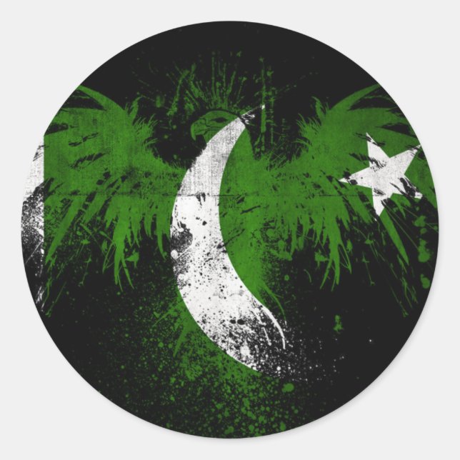 Adesivo eagle-on-pakistani-flag-wallpapers-hd-wallpap (Frente)