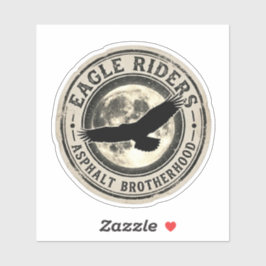 Adesivo Eagle Riders Asphalt Brotherhood Lua Cheia Motoque
