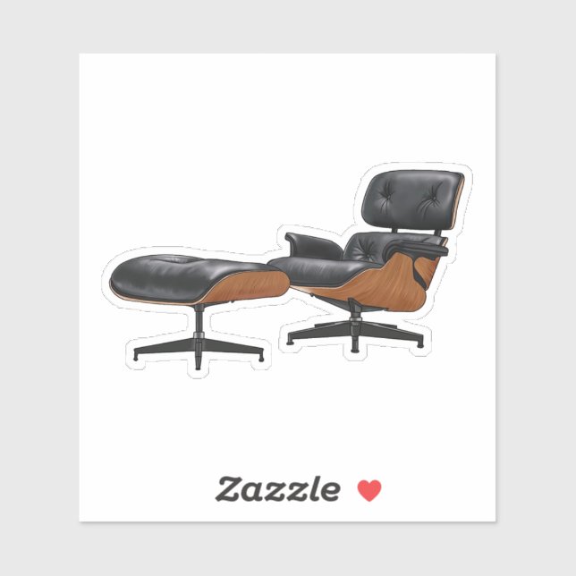 Adesivo Eames Lounge (Folha)