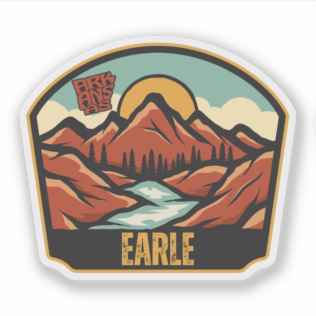 Adesivo Earle, Arkansas  (Frente)