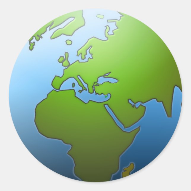Adesivo Earth Globe Stickers (Frente)
