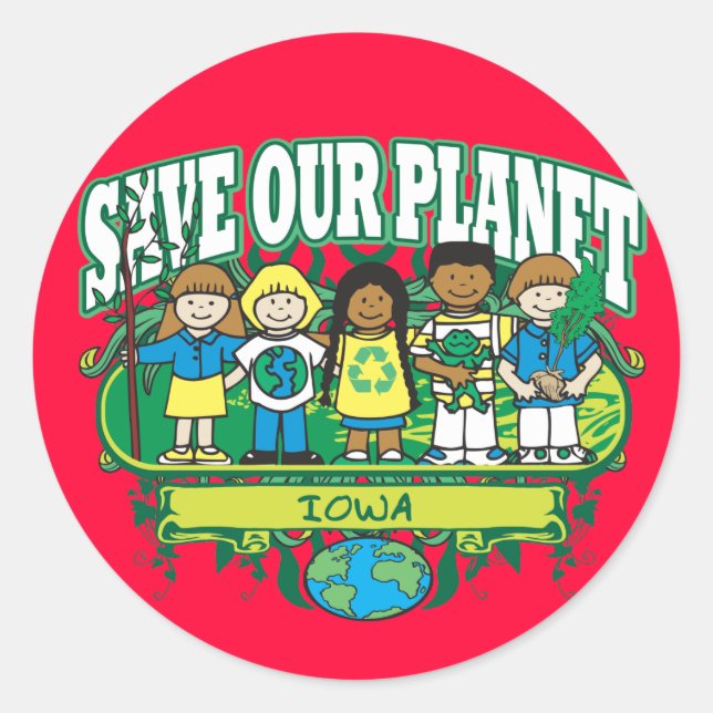 Adesivo Earth Kids Iowa (Frente)