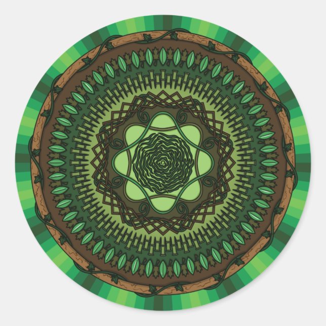 Adesivo Earth Mandala Sticker (Frente)