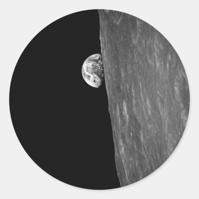 Adesivo "Earth-Rise", primeira foto disso do espaço (Frente)