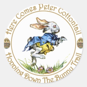 Adesivo Easster - Aqui Vem Peter Cottontail