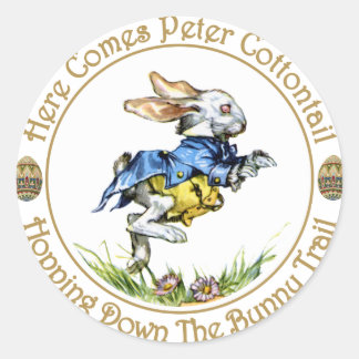 Adesivo Easster - Aqui Vem Peter Cottontail