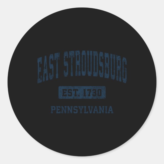 Adesivo East Stroudsburg Pensilvânia Pa Athletic Sports D (Frente)
