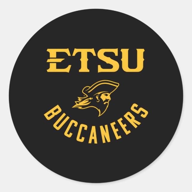 Adesivo East Tennessee State Etsu Buccaneers Large One Col (Frente)