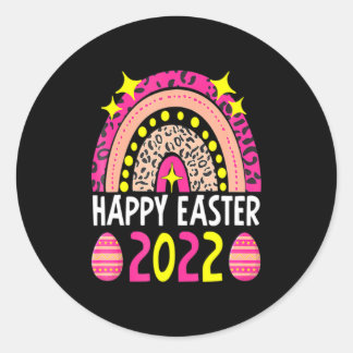 Adesivo Easter 2022 rainbow cute happy easter 2022 women 