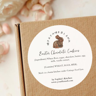 Adesivo Easter Chocolate Bunny Ingredient Product