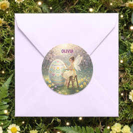 Adesivo Easter Fairy Painting Egg Spring