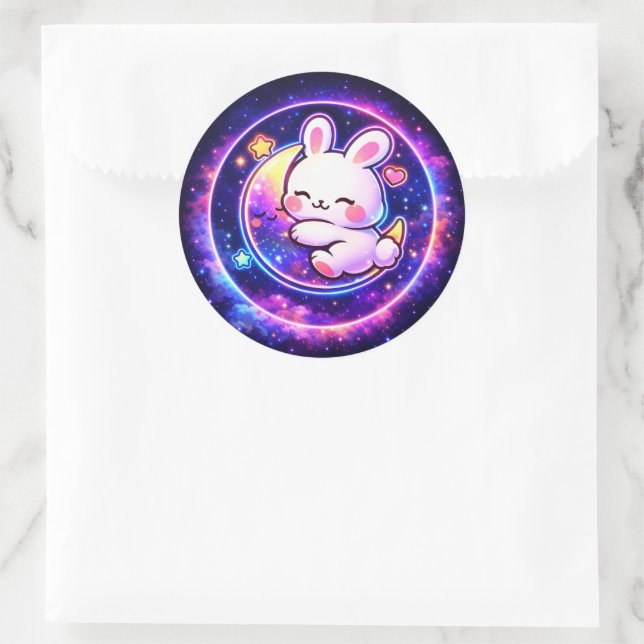 Adesivo Easter Galaxy Bunny Sticker | Spring Holiday Gift (Bolsa)